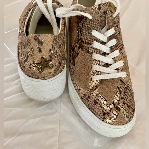 Paul Green Ally Snake Embossed Platform Sneakers 9 - Picture 11 of 15
